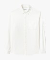 Chemise à manches longues en lin et coton homme